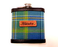 Custom listing for Mark,  four  plain front tartan flasks as discussed