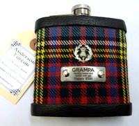 Custom listing for Mark,  four  plain front tartan flasks as discussed